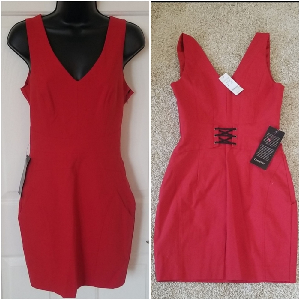 Bebe Red Party Dress